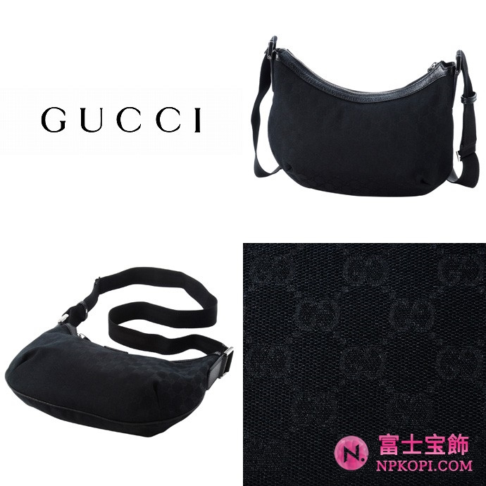 GUCCI/グッチ 2012年春夏GUCCI ORIGINAL定番キャンバスGG柄斜め掛けミディアムショルダーバッグ 181092 FTASR 1000 